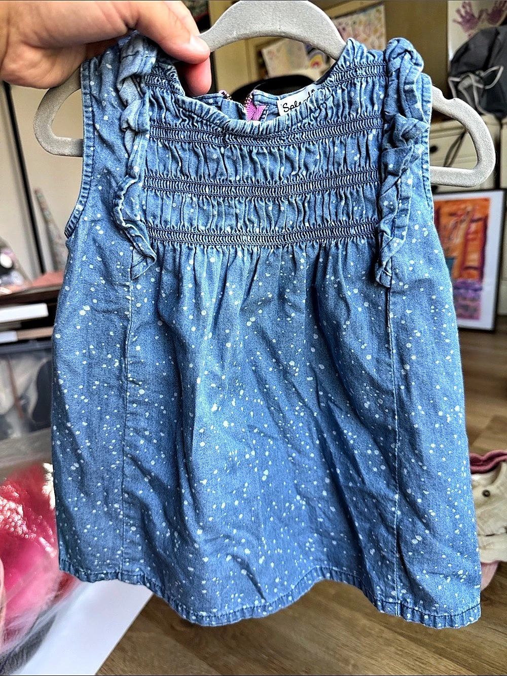 Splendid Baby Blue Polka Dot Set 12-18M